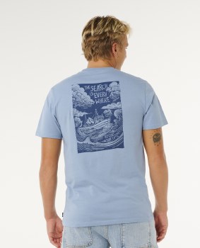 RC KEEP ON TRUCKIN' TEE BLUE S