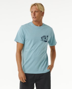 RC MEN'S KEEP ON TRUCKING TEE BLUE 2XS