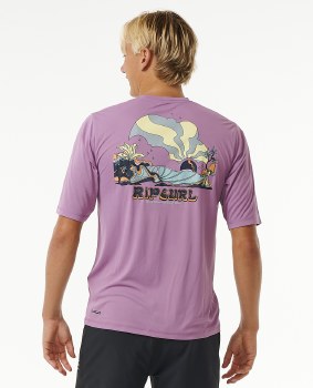 RC MEN'S KEEP ON TRUCKING TEE PURPLE S