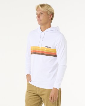 RC MEN'S SR HOODED L/S TEE WHITE