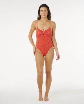 RC OASIS V WIRE SWIMSUIT RED XS