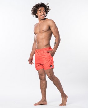 RIP CURL OFFSET 15&quot; VOLLEY SHORTS RED M