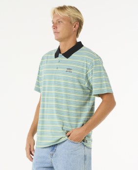 RC MEN'S RAW ENERGY POLO SHIRT LAGOON S