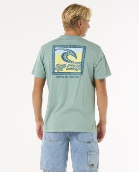 RC MEN'S RAW ENERGY TEE LAGOON S