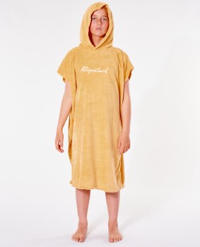 RC JUNIOR SCRIPT HOODED TOWEL ORANGE