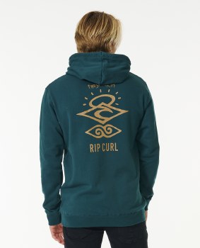 RC MEN'S SEARCH ICON HOODY BLUE GREEN S