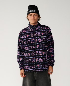RC MEN'S SESSIONS ZIP FLEECE BLACK M