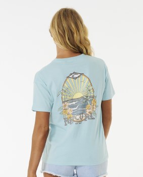 RC WOMEN'S SHORE BREAK TEE LT BLUE XS