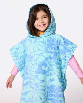 RC MINIS MIXED SNAP HOODED TOWEL BLUE