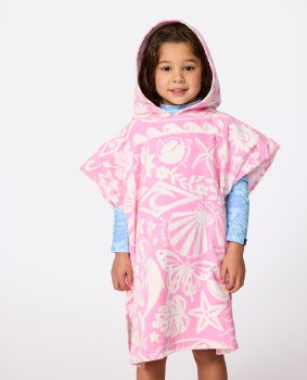 RC MINIS MIXED SNAP HOODED TOWEL PINK