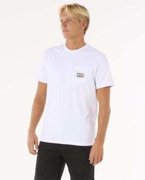RC MEN'S SURF PARADISE TEE WASH WHITE S