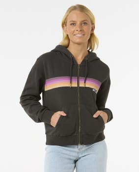 RC WOMEN'S SURFARAMA ZIP HOODY BLACK S