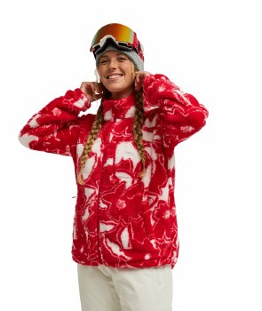 RX WOMEN'S ALABAMA ZIP FLEECE BARBERY RED XS
