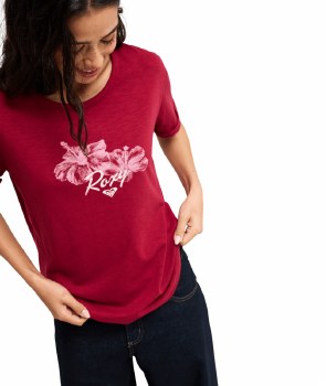 RX WOMEN'S OCEAN WAVE REG T RED 2XS