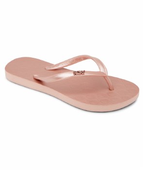 RX GIRL'S VIVA VI FLIP FLOPS ROSE GOLD US1