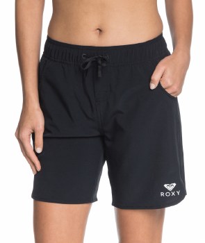ROXY WOMEN'S WAVE 7&quot; BOARDSHORTS BLK