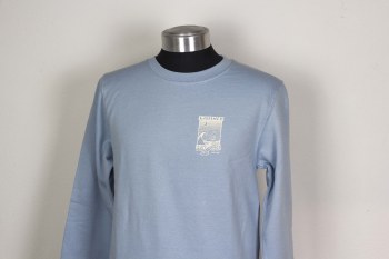 SHOPS CREW SWEATER PRINT 2 LIGHT BLUE L