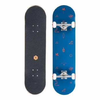 ST ESSENCE SKATEBOARD BLUE 8.25x32.5
