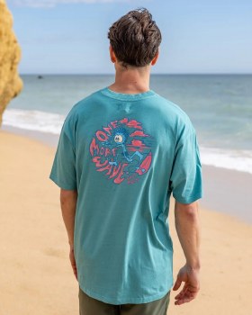 SR MEN'S 1 MORE WAVE TEE BLUE M