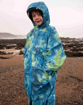 SR JUNIOR 4 SEASONS COAT BLUE TIE DYE S-M