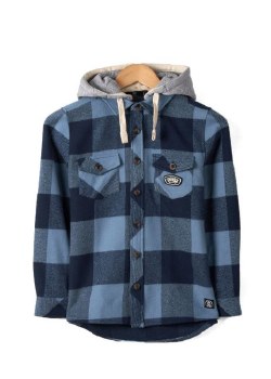 SR JUNIOR HAWKINS HOODED SHIRT BLUE 7/8