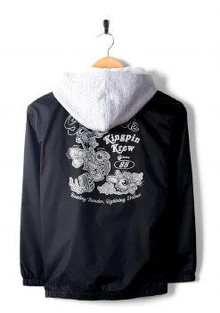 SR JNR KINGPIN KREW JACKET BLACK 7-8
