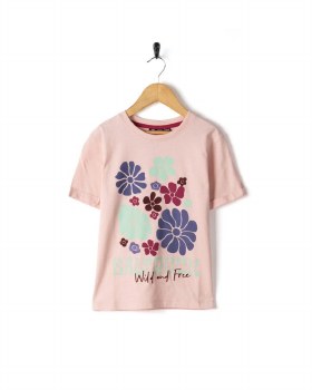 SR GIRL'S BLOOM TEE LIGHT PINK 7/8