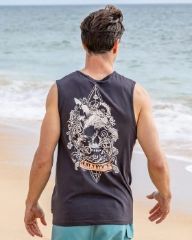 SR MEN'S DARK WATER TANK M