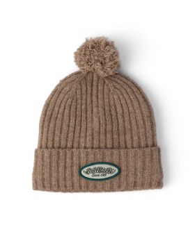 SR ADULT LEGACY POM BEANIE BROWN