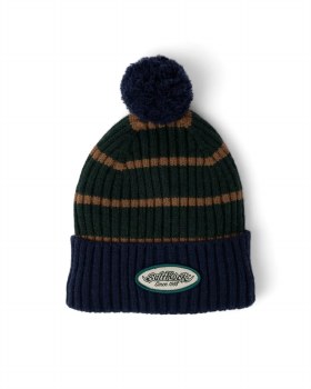 SR ADULT LEGACY POM BEANIE DARK GREEN