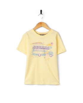 SR GIRLS SCOOP TEE YELLOW 7/8