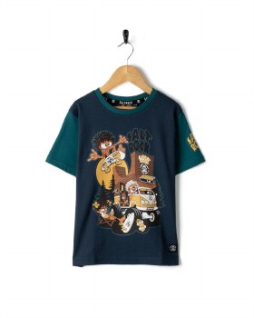 SR JUNIOR TOKOTRIP TEE BLUE 4/5