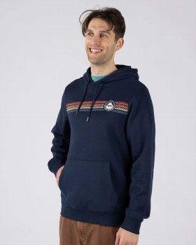 SR TRIBAL STRIPE HOODY BLUE S