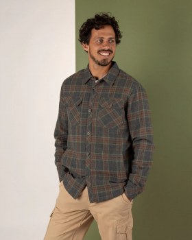 SR MEN'S WOODY SHACKET GREY M