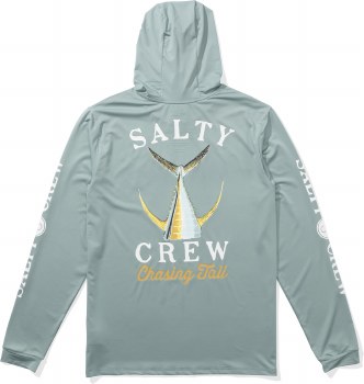 SC MEN'S TAILED LS UV HOODY MACKEREL M