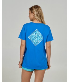 SC WOMEN'S TIPPET BOYFRIEND T BLUE XS