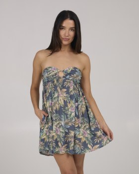 SC WOMEN'S ISLAND STYLE DRESS BLUE M
