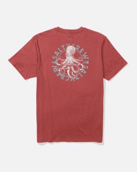 SC MEN'S TENTACLES TEE WASHED RED S