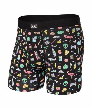 SAXX MEN'S DAYTRIPPER BOXER BRIEF FUNBITS S