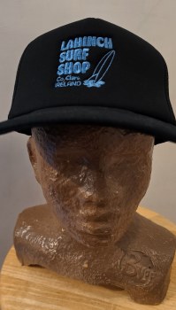 LAHINCH SURF SHOP TRUCKER CAP BLACK/BLACK