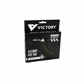 VY FIBREGLASS TRI FINS 4.5" FCSII BLACK