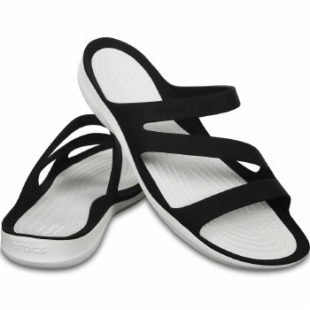 CROCS SWIFTWATER SANDAL B/W W6