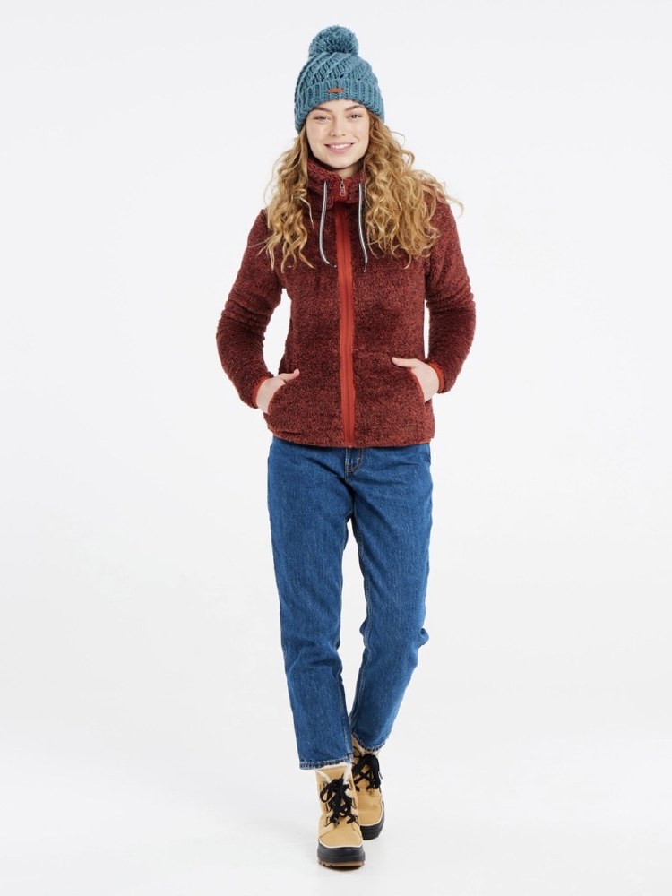 Women's Fleece Jacket Rust