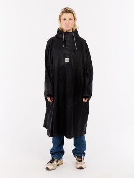PR ADULT LAUGH RAIN PONCHO BLACK