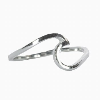 PURA VIDA WAVE RING SILVER 6