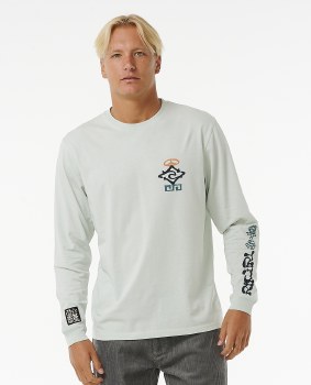 RC MEN'S SWC PEACE L/S TEE MINT S