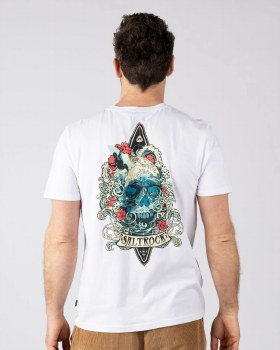 SR DARK WATER COLOUR TEE WHITE S