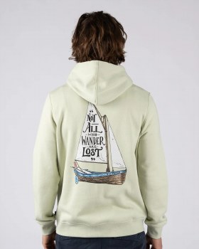 SR MEN'S LOST SHIPS HOODY LT GREEN S