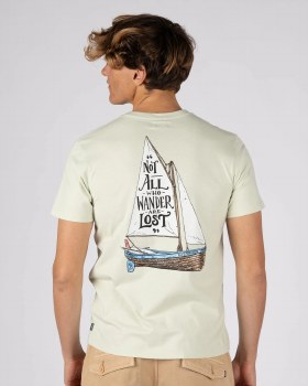 SR MEN'S LOST SHIPS TEE LT GREEN S