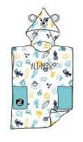 ALL IN BABY PONCHO NEON YELLOW 2-6